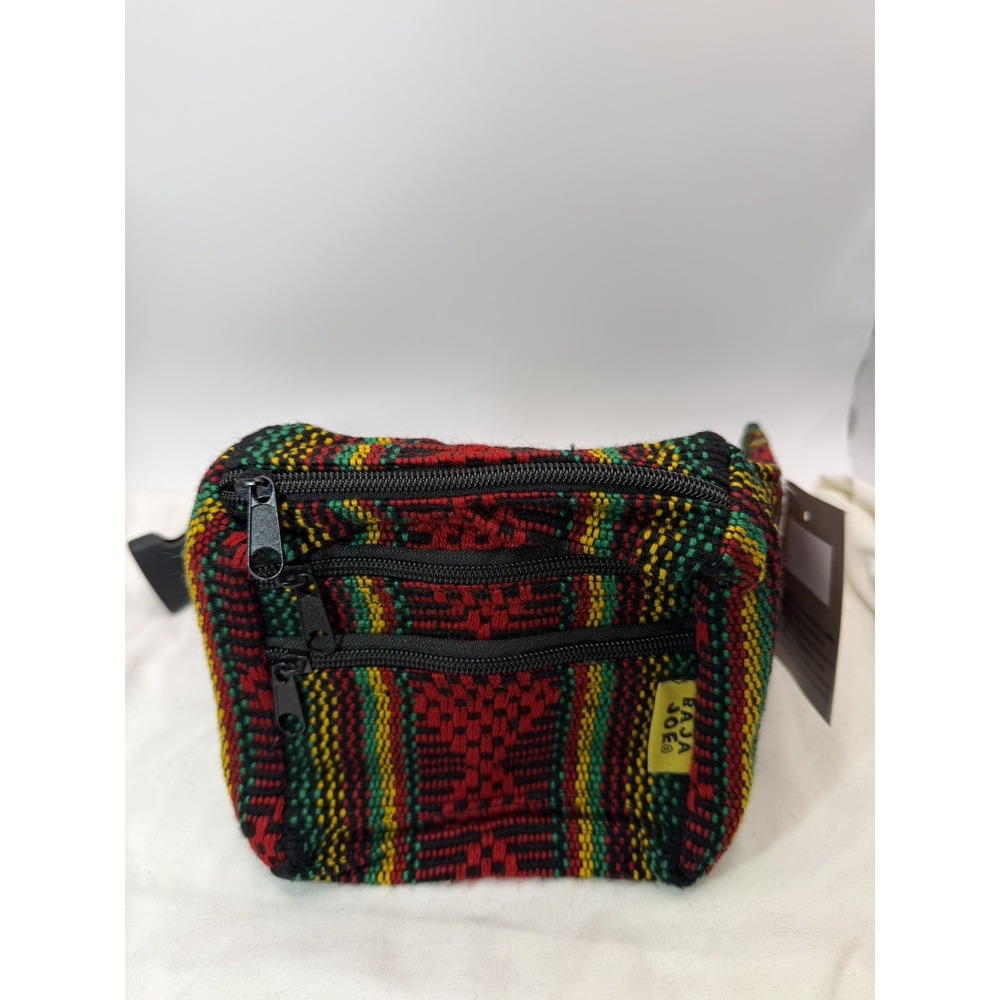 Earth Ragz Baja Joe Fanny Pack Belt Bag Mexican Green, Red, Black and Yellow